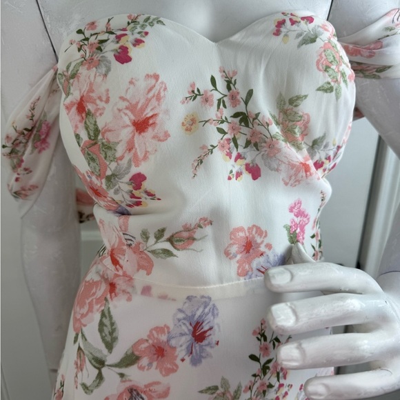 JJ’S HOUSE  Off the Shoulder Floor-Length Chiffon Bridesmaid Dress Size 22 #356 - Picture 13 of 16